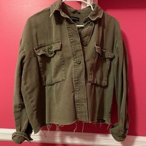 Military green jacket from Topshop